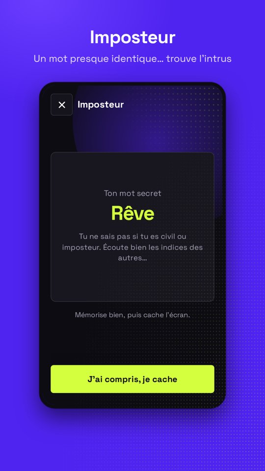 Imposteur : le mot secret
